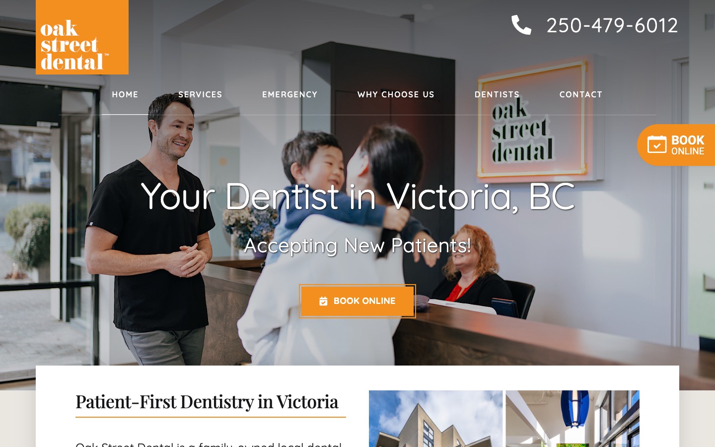 The current homepage